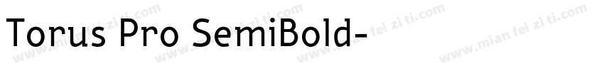 Torus Pro SemiBold字体转换